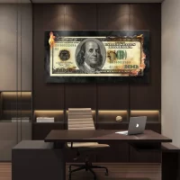 100 Burning dollars